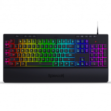 Teclado Gamer de Membrana Redragon Shiva K512RGB-SP, Macros personalizables, Reposa muñecas, Español