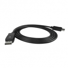 Cable Display Port / 2 metros / 4K / alta velocidad / recubrimiento de TPE / 32Gbps / negro