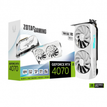 Tarjeta de Video Zotac NVIDIA GeForce RTX 4070 Twin Edge OC WHITE EDITION / 12GB 192-bit GDDR6X / PCI Express 4.0 / ZT-D40740Q-10M