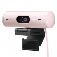 Webcam Logitech Brio 500 con Micrófono / 4MP / 1920 x 1080 Píxeles / USB-C / Rosa / 960-001418