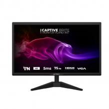 Monitor Acteck CB195 Captive Brite / Plano / 19.5 pulgadas / 1600x900 / Panel TN / 60HZ / 5MS / VGA 