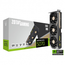 Tarjeta de Video ZOTAC GAMING GeForce RTX 5070 SOLID OC / 12GB GDDR7 / 192-bit / PCI Express 5.0 x16 / ZT-B50700J-10P 