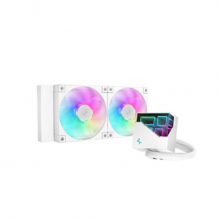 Enfriamiento Líquido DeepCool LT240 ARGB / 2x120mm / 600-2400RPM / Blanco / R-LT240-WHAMNC-G-1