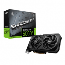Tarjeta de Video MSI NVIDIA GeForce RTX 5060 Ti SHADOW 2X OC PLUS Edition / 16GB / 128-bit GDDR7 / PCI Express Gen 5 / RTX 5060 Ti 16G SHADOW 2X OC PLUS