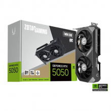 Tarjeta Gráfica ZOTAC GAMING RTX 5050 Twin Edge OC 8GB GDDR6 Reflex 2 RTX AI DLSS4