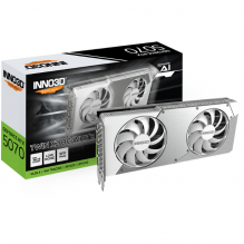 Tarjeta de Video INNO3D NVIDIA GeForce RTX 5070 TWIN X2 OC Edition / 12GB GDDR7 / DisplayPort x3 / HDMI / White / N50702-12D7X-195064W