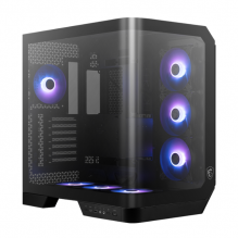 Gabinete MSI MAG PANO 120R PZ / Cristal Templado / E-ATX / USB 3.2 / Incluye 7 Ventiladores / Sin Fuente / Negro / Compatible Con Tarjetas Madre Back Connect