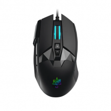 MOJO Pro Performance Silent Gaming Mouse: Alambrico / 9 botones programables / 12000 DPI / 1000 Hz