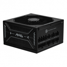 Fuente de Poder MSI MAG A1000GLS PCIE5 80 PLUS Gold, Modular, 24-pin ATX, 12VHPWR, 135mm, 1000W