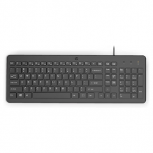 HP Teclado con Cable 150, USB, en Inglés, Windows/Mac OS, Negro