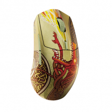 SteelSeries - Mouse inal&aacute;mbrico para Juegos CS2 Dragon Lore Edition &mdash; Counter-Strike &mdash; 2.4GHz y Bluetooth &mdash; Sensor &oacute;ptico de Aire TrueMove de 18K dpi &mdash; Bater&iacute;a de hasta 200 HR 