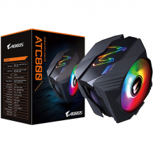 Disipador para CPU Disipador y Ventilador Led RGB para Procesador Aorus ATC800 - 120mm X2 Intel y AMD