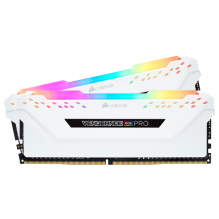 Memoria RAM DDR4 16GB 3000MHz Corsair Vengeance RGB PRO 2x8GB / Blancas / CMW16GX4M2C3000C15W/ gamerdays