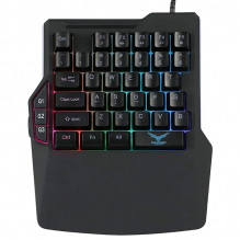 Teclado Gamer Atheris One Hand RGB / Macros configurables / USB - NA-0938