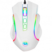 Mouse Gamer REDRAGON M607 GRIFFIN/ RGB / Blanco / Optico / USB / 7200DPI