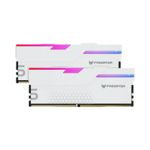 Memoria RAM Acer Predator Hermes RGB DDR5 / 7200MHz / 48GB (2x24GB) / CL36 / XMP / Blanco / SOLO VENTA EN ENSAMBLE