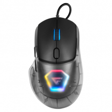 Mouse Gamer Alámbrico Game Factor MOG530 / 12000DPI / Negro / Pixart 3327 IC / Iluminación RGB / MOG530-BK