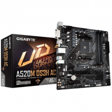 Tarjeta Madre Gigabyte A520M DS3H AC / AM4 / DDR4 / Wifi y Bluetooth / AMD