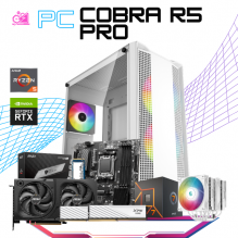 PC COBRA R5 PRO / AMD RYZEN 5 9600 / RTX 5060 TI 16GB / 32GB RAM DDR5 / 1TB SSD M.2 NVME / DISIPADOR DE TORRE DOBLE FAN / FUENTE 750W 80+ BRONZE / PROMOCION
