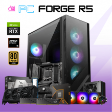 PC FORGE R5 / AMD RYZEN 5 9600X / RTX 5070 / 32GB RAM DDR5 / 1TB SSD M.2 NVME / ENFRIAMIENTO LIQ 360MM / FUENTE 750W 80+ GOLD / PROMOCION