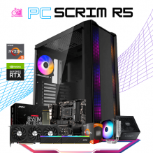 PC SCRIM R5 / AMD RYZEN 5 5500 / RTX 4060 / 16GB RAM / 1TB SSD NVME / FUENTE 650W 80+ GOLD / DISIPADOR DE TORRE ARGB / PROMOCION