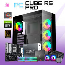 PC CUBE R5 PRO / AMD RYZEN 5 7600X / RTX 5070 / 32GB RAM DDR5 / 1TB SSD M.2 NVME / FUENTE 750W 80+ BRONZE / ENFRIAMIENTO LIQ 240MM/ PROMOCION