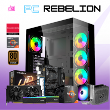 PC REBELION / AMD RYZEN 7 5700 / RADEON RX 7600 / 32GB RAM / 1TB SSD NVME / DISIPADOR DE TORRE / FUENTE 650W 80+ BRONZE/ PROMOCION