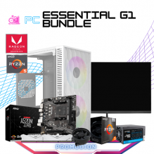 PC ESSENTIAL G1 BUNDLE / AMD RYZEN 5 5600GT / AMD VEGA GRAPHICS / 16GB RAM / 500GB SSD NVME / FUENTE 500W / INCLUYE MONITOR 21.2" FHD 75HZ / PROMOCION