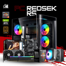 PC REDSEK R5 / AMD RYZEN 5 5500X3D / RTX 5060 / 16GB RAM / 1TB SSD NVME / DISIPADOR DE TORRE ARGB / FUENTE 650W 80+ BRONZE / WIFI / BLUETOOTH / W11 PRO / PROMOCION