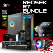 PC REDSEK R7 / AMD RYZEN 7 5700X / RTX 5060 / 16GB RAM / 1TB SSD NVME / FUENTE 700W 80+ BRONZE / DISIPADOR DE TORRE / W11 PRO / INCLUYE MONITOR 23.8" FHD 180HZ 1MS / PROMOCION