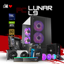 PC LUNAR L9 / INTEL CORE ULTRA 9 285K / RTX 5070 / 32GB RAM DDR5 / 2TB SSD NVME / Z890 / FUENTE 850W 80+ GOLD / ENFRIAMIENTO LIQ 360MM CON PANTALLA / W11 PRO / PROMOCION