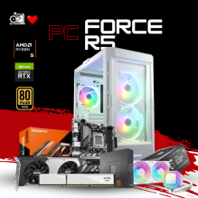 PC FORCE R5 / AMD RYZEN 5 7600X / RTX 5070 / 32GB RAM DDR5 / 1TB SSD NVME / DISIPADOR DE TORRE DOBLE FAN / B850M / W11 PRO / PROMOCION
