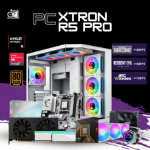PC XTRON R5 PRO / AMD RYZEN 5 9600X / RADEON RX 9060 XT 16G / 32GB RAM DDR5 / 1TB SSD NVME / ENFRIAMIENTO LIQ 360MM / FUENTE 650W 80+ BRONZE / W11 PRO / PROMOCION
