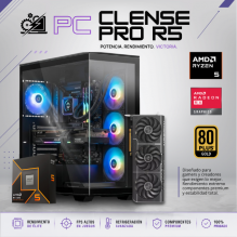 PC CLENSE PRO R5  / AMD RYZEN 5 9600X / RADEON RX 9070 XT 16G / 32GB RAM DDR5 / 1TB SSD NVME / ENFRIAMIENTO LIQ 240MM / FUENTE 850W 80 + GOLD / W11 PRO / PROMOCION