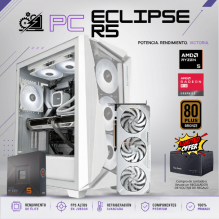 ECLIPSE R5 / AMD RYZEN 5 7600X / RADEON RX 9060 XT 16G / 16GB RAM DDR5 / 1TB SSD NVME / B840M / WIFI Y BT / 700W 80+ BRONZE / W11 PRO / PROMOCION