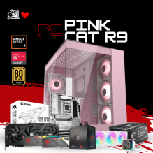PC PINK CAT R9 / AMD RYZEN 9 7900X / RADEON RX 9070 / 32GB RAM DDR5 / 2TB SSD NVME / ENFRIAMIENTO LIQ 360MM / FUENTE 750W 80+ GOLD / W11 PRO / PROMOCION