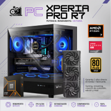 PC XPERIA PRO R7 / AMD RYZEN 7 9700X / RADEON RX 9070 XT 16G / 32GB RAM DDR5/ 1TB SSD NVME / ENFRIAMIENTO LIQ 240MM CON PANTALLA/ FUENTE 850W 80+ GOLD / PROMOCION