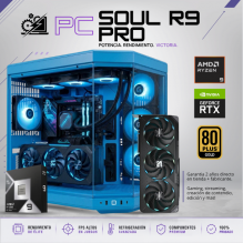 AMD SOUL R9 PRO / AMD RYZEN 9 9950X3D2 / RTX 5090 / 32GB RAM DDR5 / 2TB SSD NVME 9100 PRO / ENFRIAMIENTO LIQUIDO 360MM / X870 MIKU EDITION / FUENTE 1200W 80+ GOLD/  HYTE Y70 / W11 PRO / PROMOCION