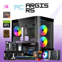 PC ARGIS R5/ AMD RYZEN 5 5500 / RTX 5060 / 32GB RAM / 1TB SSD NVME / DISIPADOR DE TORRE ARGB / FUENTE 650W 80+ BRONZE / W11 PRO / PROMOCION