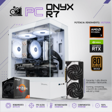 PC ONYX R7 / AMD RYZEN 7 5700 / RTX 5060 / 16GB RAM / 1TB SSD NVME / DISIPADOR DE TORRE 120MM / FUENTE 650W 80+ BRONZE / WIFI Y BT / W11 PRO / PROMOCION