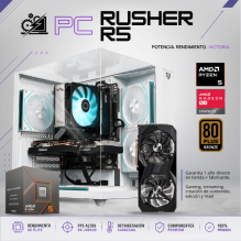 PC RUSHER R5 / AMD RYZEN 5 8400F / RADEON RX 7600 / 16GB RAM DDR5 / 1TB SSD NVME / FUENTE 650W 80+ BRONZE / DISIPADOR DE TORRE / W11 PRO / PROMOCION