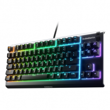 SteelSeries - Teclado para juegos Apex 3 TKL RGB, formato compacto sin teclas, iluminaci&oacute;n RGB de 8 zonas, resistente al agua y al polvo IP32, interruptor para juegos silencioso, antifantasmas apto para juegos