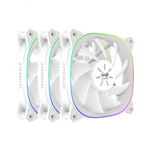 Kit de ventiladores InWin Sirius Extreme Pure ASE120P / paquete triple IW-FN-ASE120P-3PK / color blanco / 120 x 120 x 25 mm / PWM 400 - 1500 +/- 10% RPM