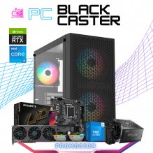 PC BLACK CASTER / INTEL CORE I5-14400F / RTX 4060 TI / 16GB RAM / 1TB SSD M.2 NVME / DISIPADOR DE TORRE ARGB / FUENTE 650W 80+ BRONZE / W10 PRO / PROMOCION